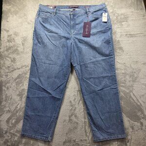 Gloria Vanderbilt Amanda Jeans Womens 24W Blue Denim Classic Fit Tapered Stretch